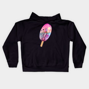 Fruit ice. Summer mood Kids Hoodie